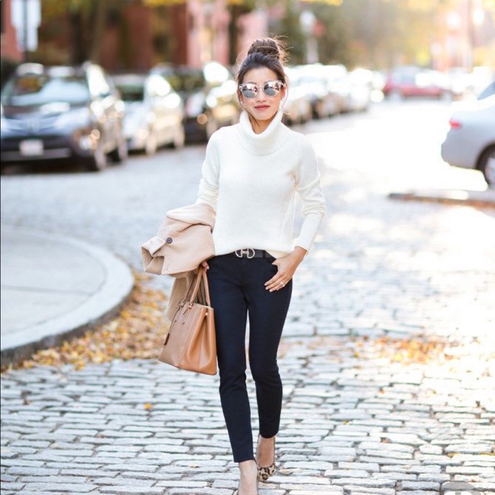NWT Karen Scott Cotton Turtleneck - Winter White